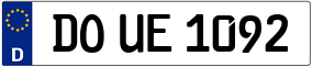 Truck License Plate